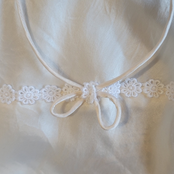 silk slip dress with lace detail - Picture 10 of 10